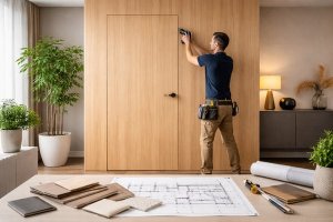 Скрытые двери по индивидуальным размерам: особенности конструкции, варианты отделки и этапы реализации проекта