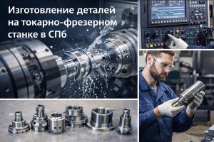 Изготовление деталей на токарно-фрезерном станке в СПб: особенности ЧПУ-обработки и ее значение для производства