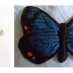 embroidered butterfly