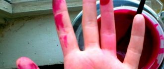 How to wash potassium permanganate from hands