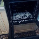 How to glue glass in a gas stove oven