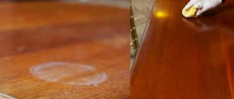 cleaning furniture from stains
