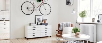 Photo No. 1: How to store a bicycle at home: 12 unusual examples