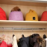 storing hats in a closet