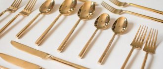 How to clean gold-plated silver cutlery: spoons, forks, knives
