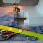 Как обрезать и подшить джинсы