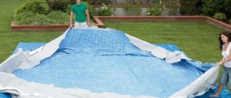 How to properly and where to store an Intex frame pool in winter