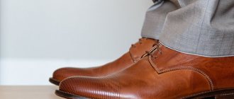 мужские ботинки из кожи