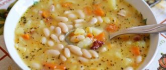 Vegetable soup with beans