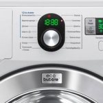 Samsung washing machine panel