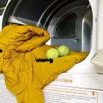 Washing a down jacket