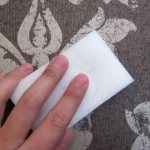 Removal with a napkin