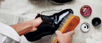 care for leather shoes to give shine