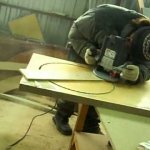 Cutting a hole for a round sink using a router