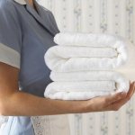 You can remove mold from white clothes and towels using bleach.